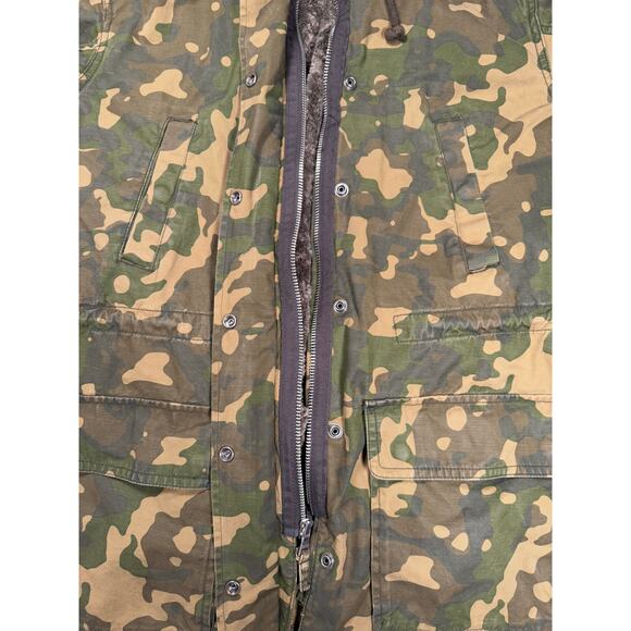 Gap Adult Large Camouflage woodland Sherpa lined jacket coat hooded Field chore - Picture 6 of 15